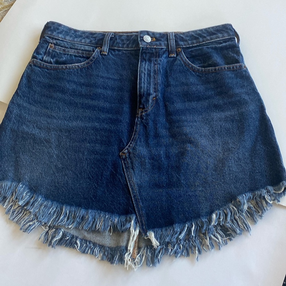 Free People denim skirt